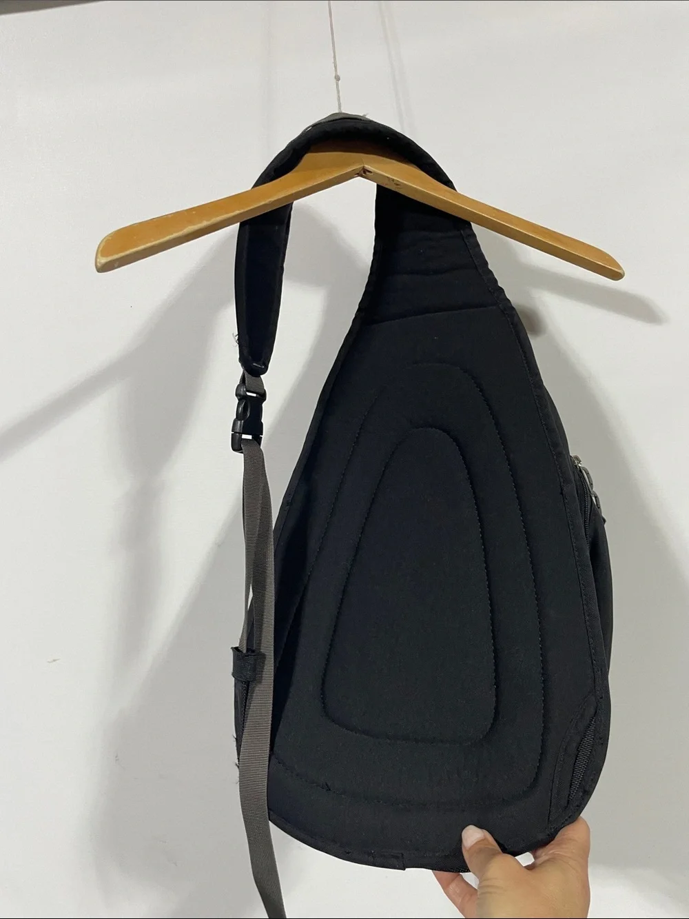 REI Black Sling Backpack with Gray Accents